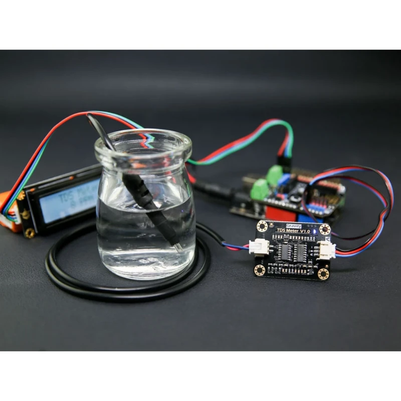 

Analog TDS Sensor Meter Multipurpose Water Conductivity Sensor for Liquid Detection Water Quality Monitoring Module DIY