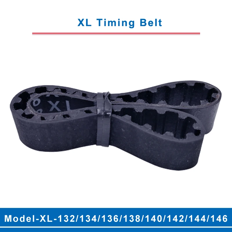 

XL timing belt model-132XL/134XL/136XL/138XL/140XL/142XL/144XL/146XL belt teeth pitch 5.08mm width 10/15mm for XL timing pulley