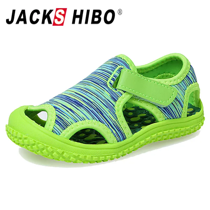 JACKSHIBO детские летние водные сандалии для мальчиков и девочек мягкая Нескользящая