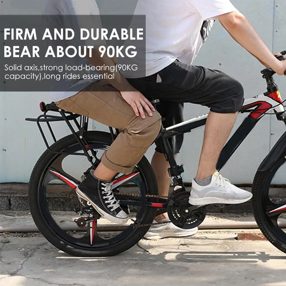 

Bike Rack Luggage Carrier Alloy Rear Rack Quick Release Adjustable With Light Ride At Perfect For Long Cycling Easy To Install