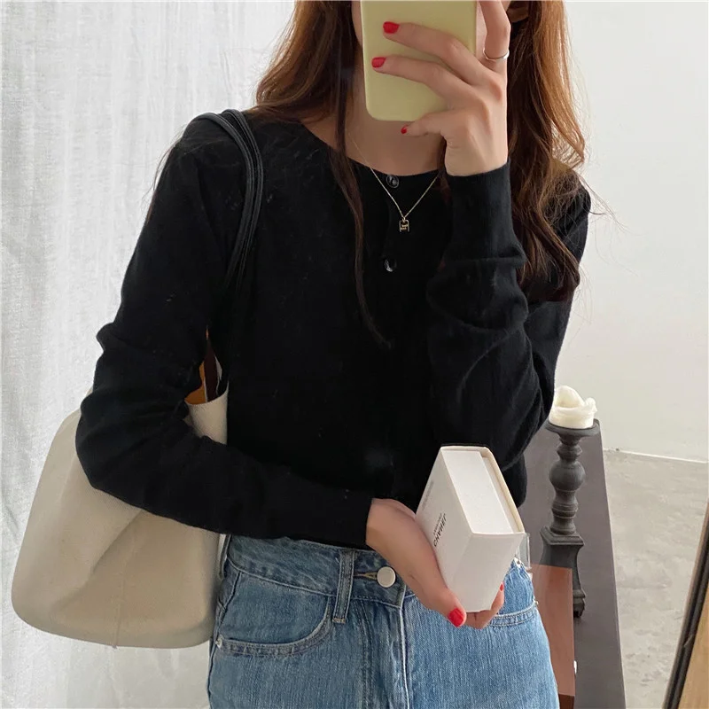 Женский вязаный кардиган тонкая приталенная куртка свободного покроя на весну и