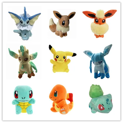 Фигурки Пикачу Eevee, плюшевая кукла Umbreon Espeon Jolteon Vaporeon Flareon Glaceon Leafeon Sylveon