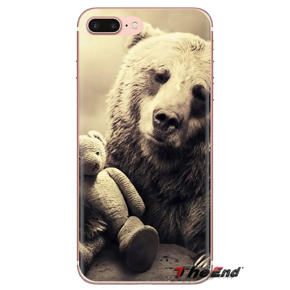 animals bears Soft Transparent Shell Covers For Samsung Galaxy J1 J2 J3 J4 J5 J6 J7 J8 Plus 2018 Prime 2015 2016 2017 |