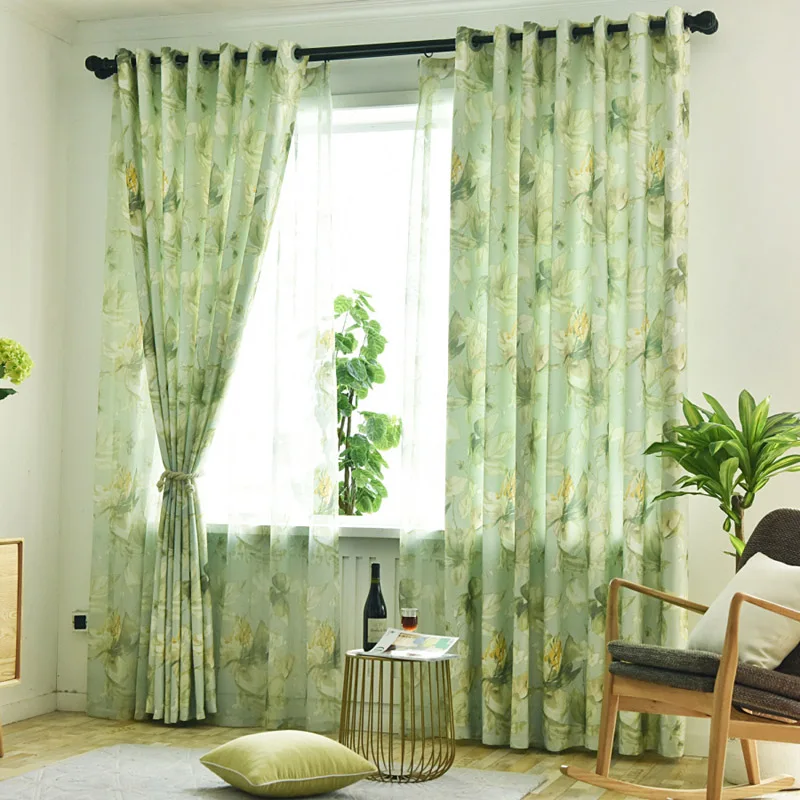 Занавес в рустикальном стиле для гостиной кухни вуаль занавески окна спальни