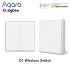 Умный выключатель Xiaomi Aqara D1, дистанционное управление, ZigBee, Wi-Fi, беспроводной настенный мини-переключатель, шлюз Mi, домашний комплект для умного дома