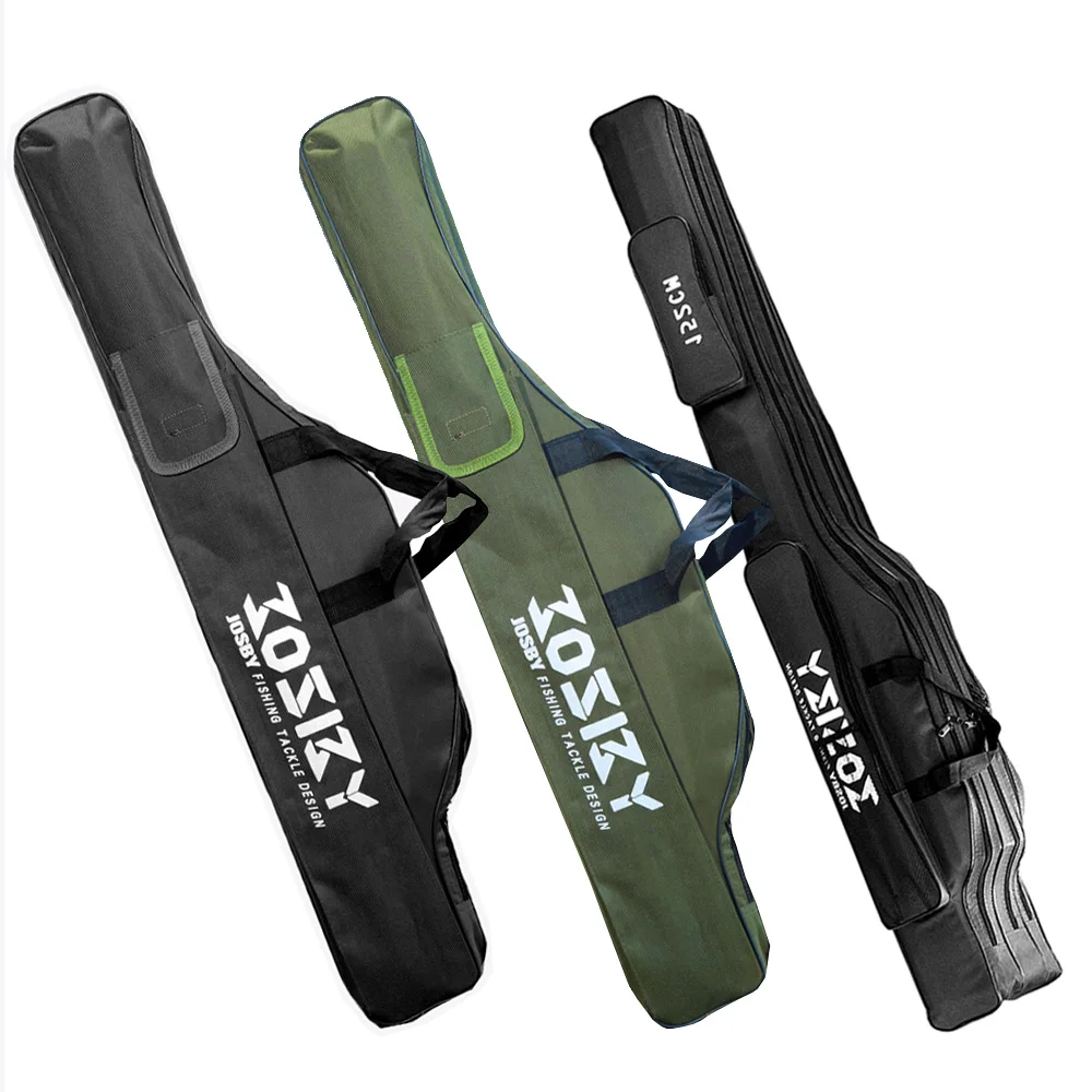 

Fishing Rod Storage Bag Oxford Cloth 1/2/3 Layer Large Capacity Waterproof Multifunctional