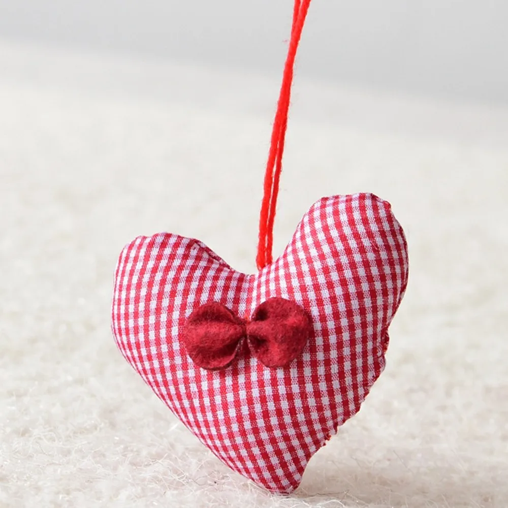 Рождественские Подвески для кукол в виде сердца рождественские носки подвесные