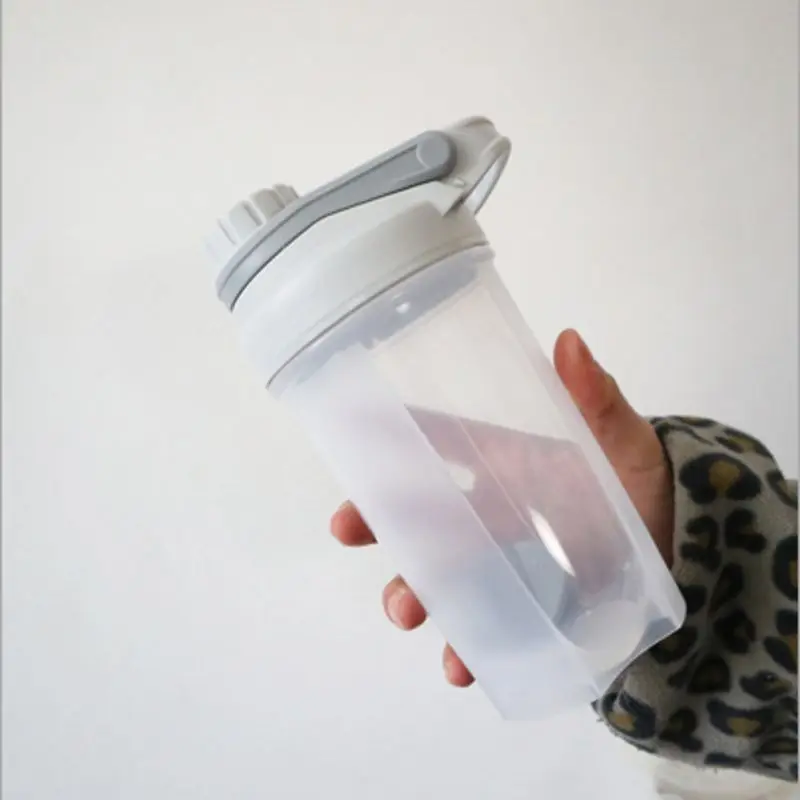 Shaker 500 мл 750 мл спортивный шейкер, бутылка для протеина BPA свободная стальная бутылка для воды с мячом тренажерный зал фитнес Сывороточный Протеин шейкер миксер Питьевая чашка кружка - Цвет: Shaker