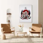 Настенная Картина на холсте с животными для гостиной, HD-принты, девять хвостов, лиса, китсун, картины, плакат, современный модульный домашний декор в рамке