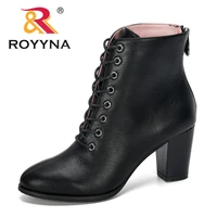 royyna 2019 new designers microfiber boots female autumn shoes women boots ankle boots women booties bota feminimo botas mujer