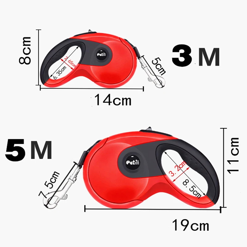 

8M Long Strong Pet Leash For Large Dogs Automatic Retractable Extending Lead Dog Leash Rope Walking Running Leads Pet Supplies