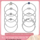 Женский браслет из серебра 2022 пробы, с фианитами