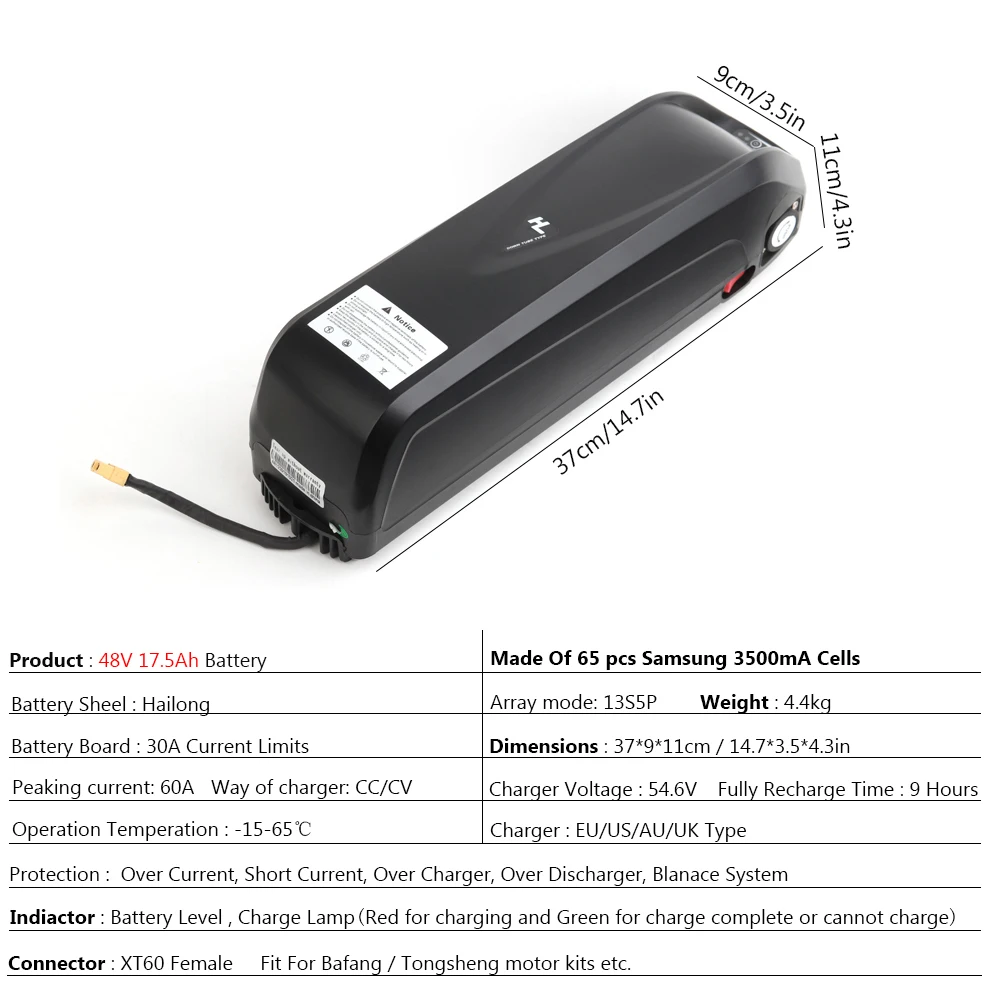 

Bafang 48V 750W Mid Drive BBS02B Electric Bicycle Motor Kits 17.5Ah Samsung Cells Lithium Battery E-BIKE Complete Conversion