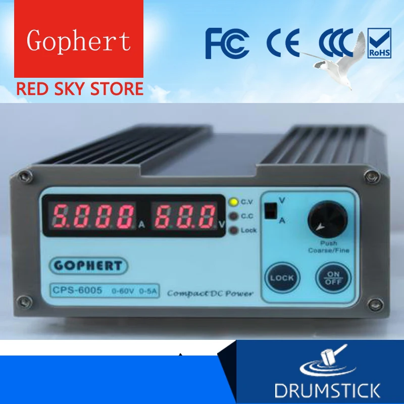 (Отправка из России) 2 упаковки Gophert CPS 6005 DC импульсный источник питания с одним