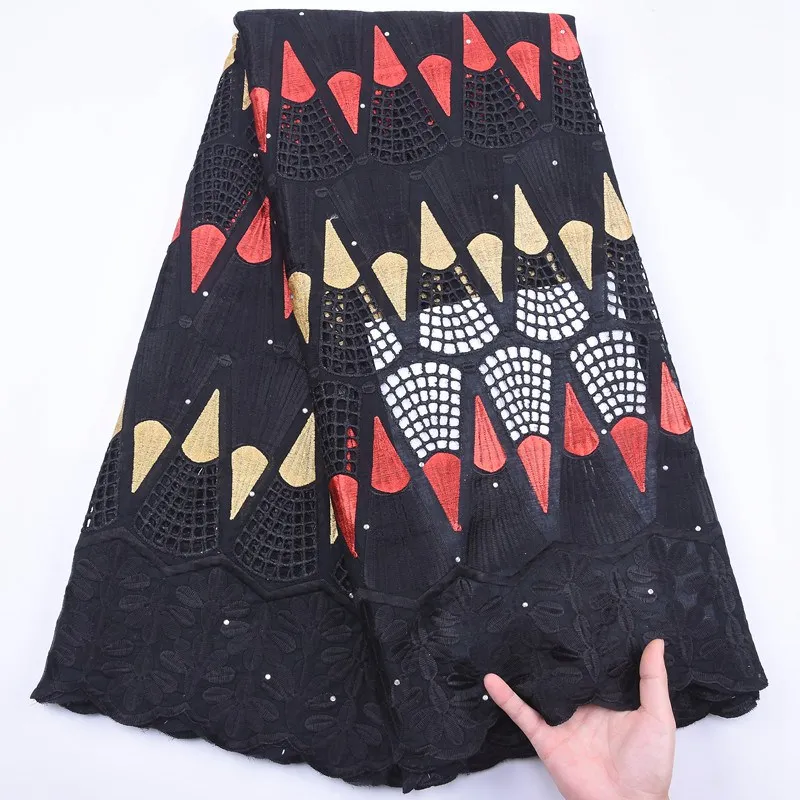 

Latest White Nigerian Pure Cotton Lace Fabric African Swiss Voile Lace 2020 High Quality Dry Lace Fabric For Daily Garment S1921