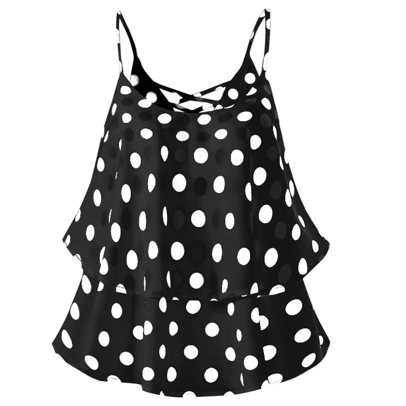 Майка Celmia женская с оборками повседневный пикантный прозрачный шифоновый топ