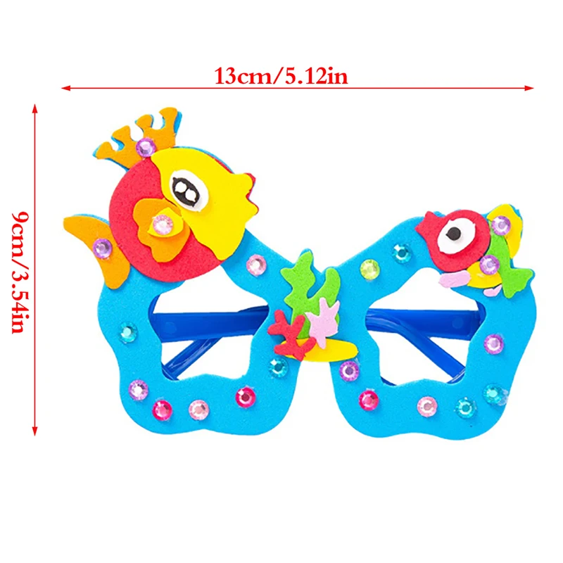 

Cartoon Eva Sticker Glasses DIY Craft Kindergarten Educational Toys Kids Gift