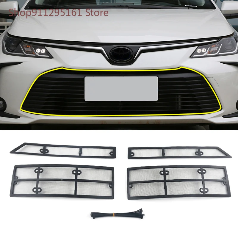 

Front Grille Net Car Stainless Insect Screening Mesh Insert Net For Toyota Corolla 2019 2020 Accessories