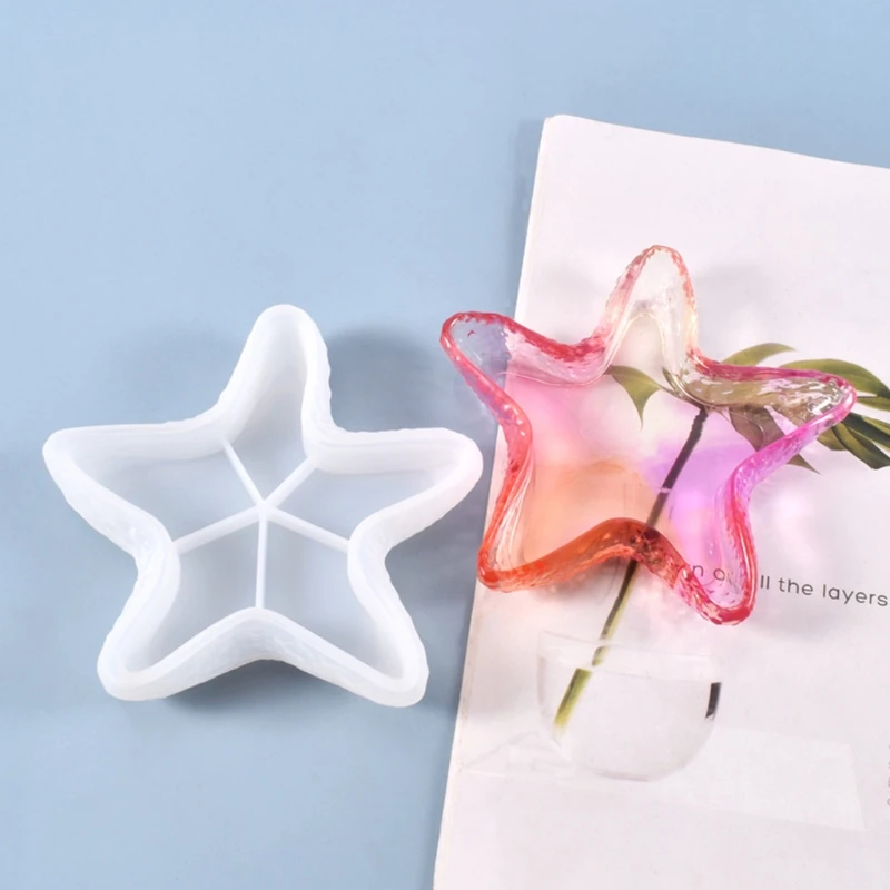 

DIY Crafts Decorations Crystal Epoxy Resin Mold Fruit Dish Plate Silicone Mould