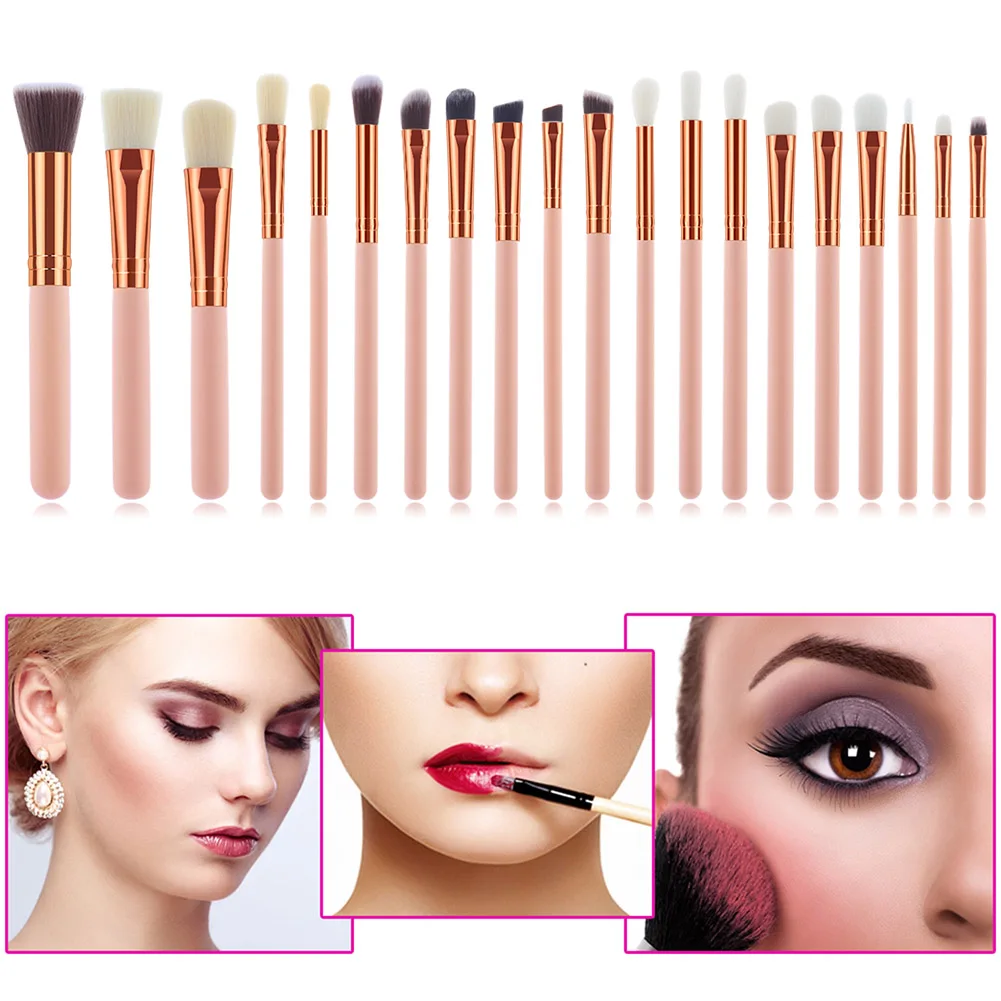 

20pcs Makeup Brushes Cosmetic Brushes for Foundation Powder Blush Concealers Eye Shadows Kit @ME88