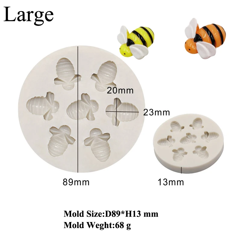 

Meibum Fondant Tools Bees Silicone Mold Cake Decorating Supplies Honeycomb Mold Sugarcraft Paste Clay Pan Cupcakes Baking Tool