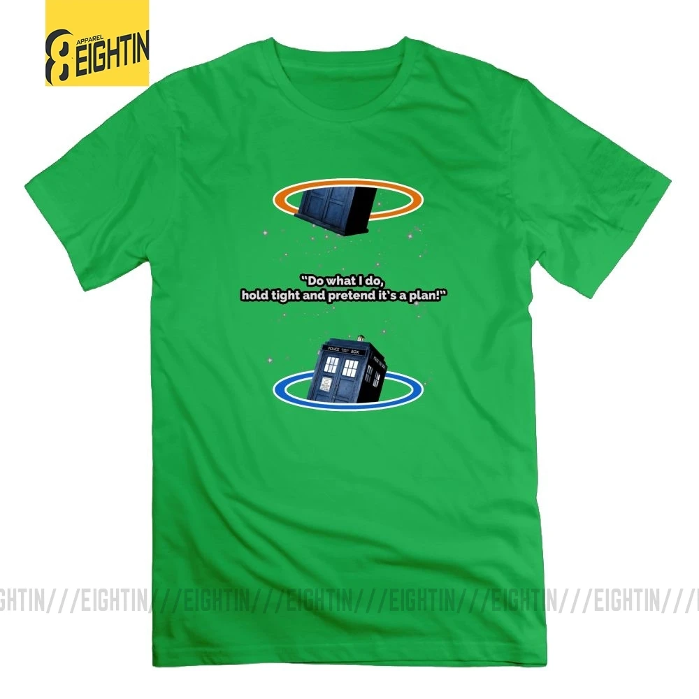 Breaking the Time Doctor Who Awesome футболки с круглым вырезом мужские футболки с коротким рукавом из очищенного хлопка летние футболки - Цвет: Зеленый