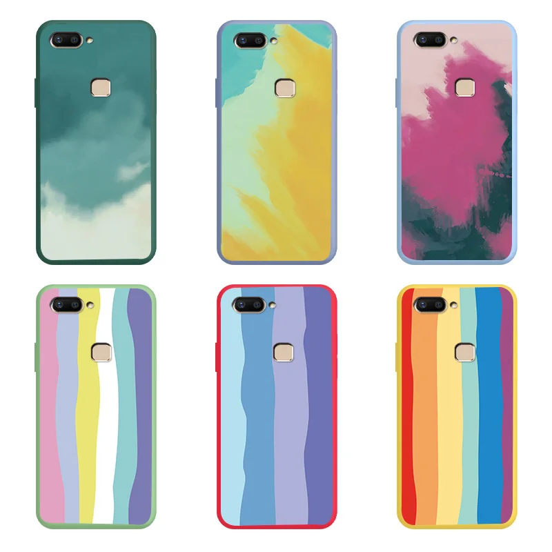 

Color Rainbow Soft TPU Shell For VIVO X20 X21i X21S X23 Case Fashion Personality Girl Fundas For VIVOX20 X21I X21S X23 Phone