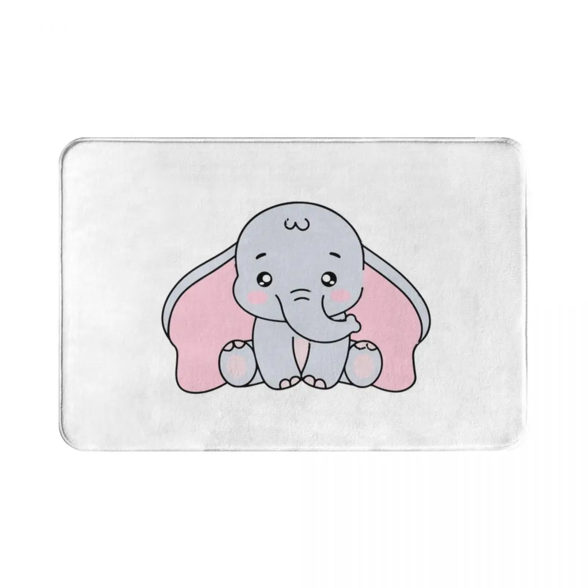 

PINK BABY ELEPHANT Polyester Doormat Rug carpet Mat Footpad Non-slip Cushion Entrance Kitchen Bedroom balcony toilet 40x60cm
