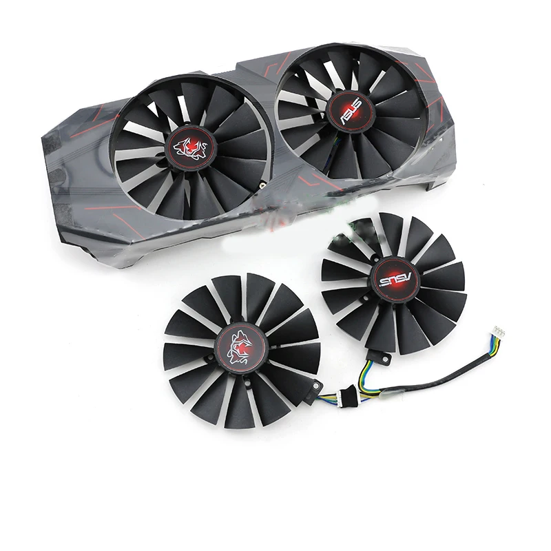 

2pcs 95MM FDC10M12S9-C Vidro Card Fan For ASUS GTX1070 1070ti 8GB CERBERUS ADVANCED GPU Graphic Card Cooler Fan T129215SM