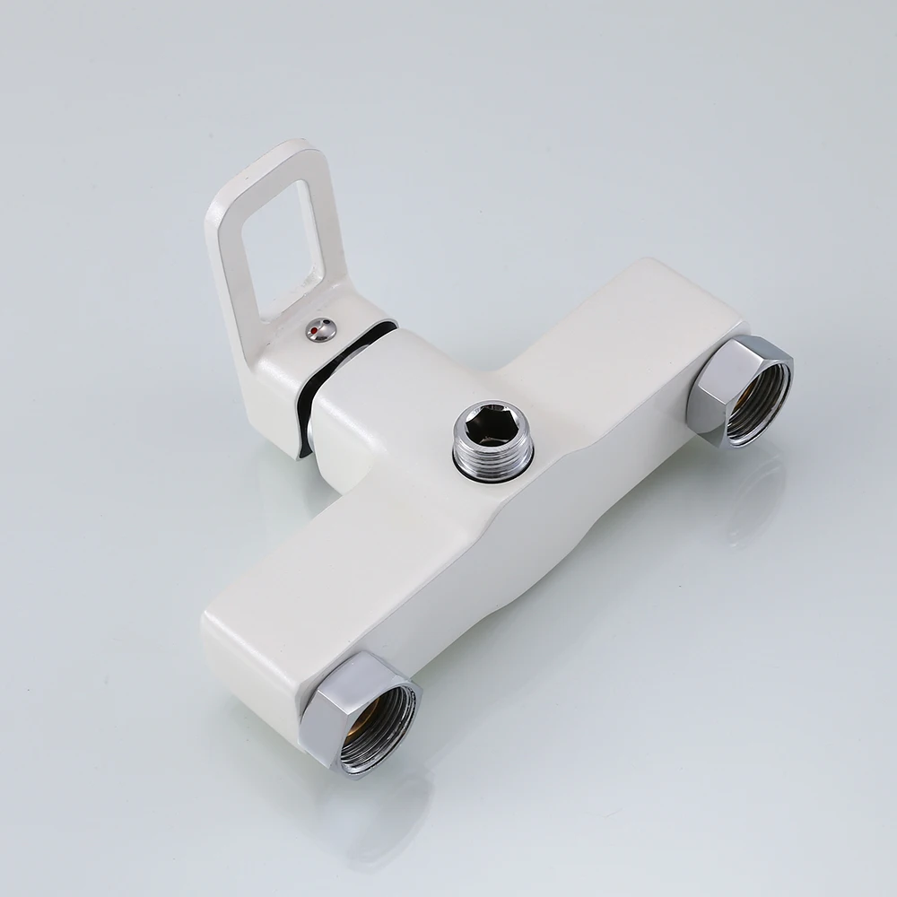 Современный белый смеситель для ванны кран с одной ручкой горячей и холодной