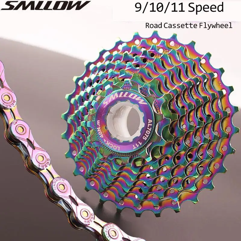 Кассета махового велосипеда SMLLOW MTB 9/10/11 скорость 11 28T цепь SX10er