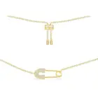 3 шт Позолоченные микро проложить Cz pin ожерелья и подвески