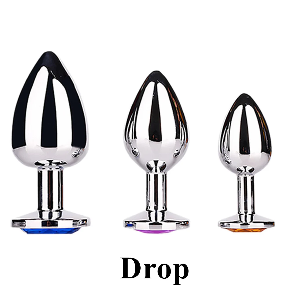 Анальная пробка из нержавеющей стали массажер ануса спиральные бусины