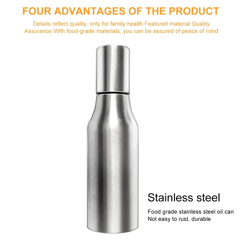 Герметичный горшок для масла из нержавеющей стали емкость специй соуса уксуса