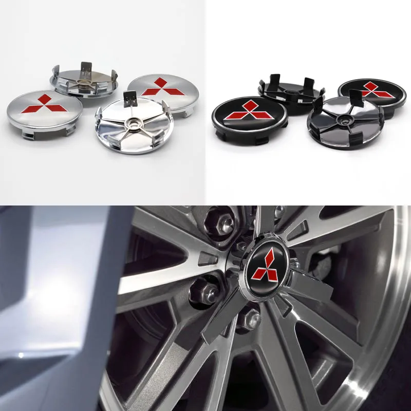 

Car wheel cover, wheel center cover, 4pcs 68mm, used for Mitsubishi-customized car modification parts, exquisite modification