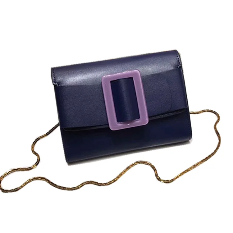 

Genuine Leather Women Messenger Bag Fashion Purple Flap Bags Bolsas De Mujer Bolsa Feminina Crossbody Shoulder Bag