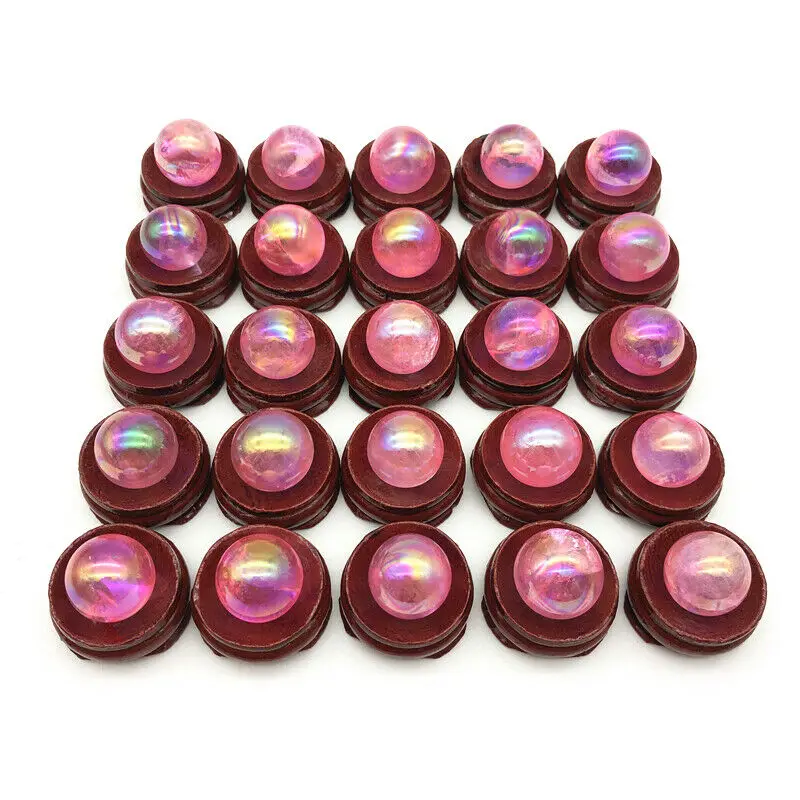 Опт Гальванизированный 1 шт. 16-19 мм Розовый Титан аура гальваническое покрытие