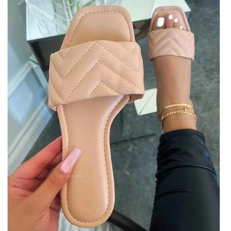 

Hot Summer Women's Casual Shoes Ladies Flat Slides Outdoor Beach Slippers Female Non-slip Plus Size Woman Flip Flops
