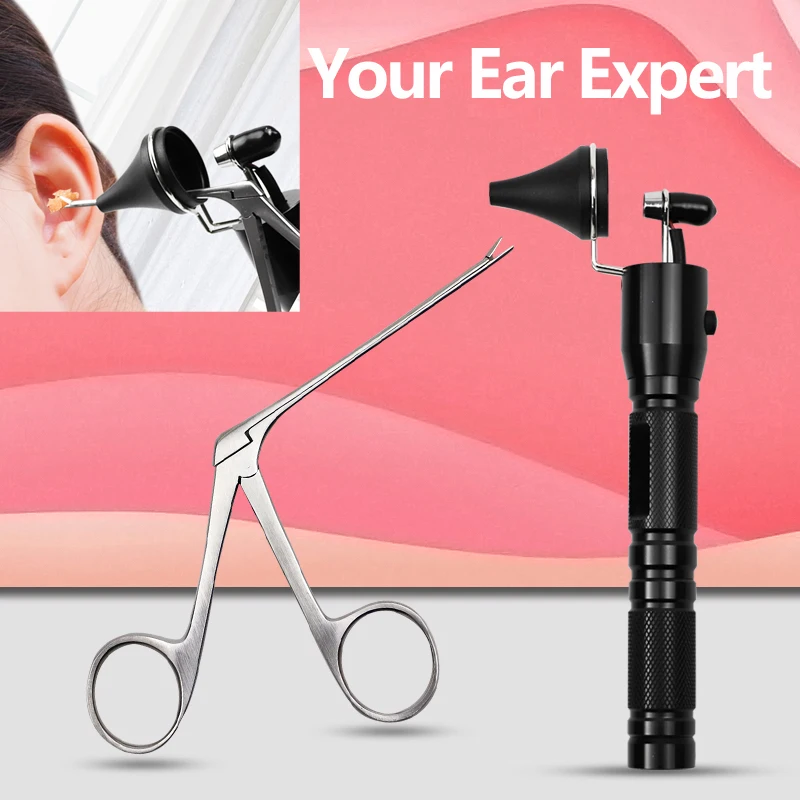 Medical Ear Wax Endoscope Earwax Remover Hartman Micro Alligator Crocodile Forceps Nose Cleaner Clip Tweezer Otoscope Tool | Красота и