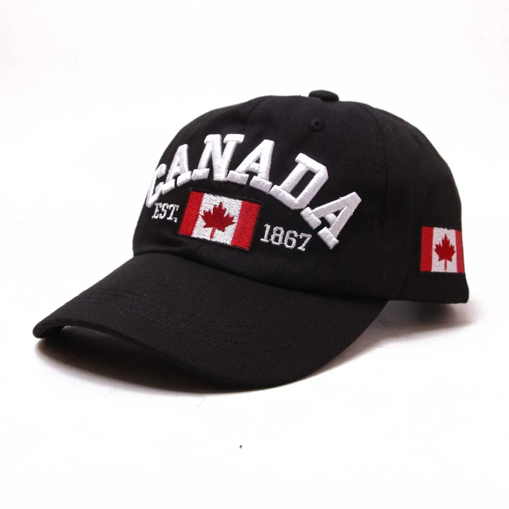 Hatlander бренд Канада письмо вышивка Хлопковые бейсболки gorra snapback изогнутые папа шляпа досуг открытый для женщин мужчин спортивные кепки - Цвет: 05