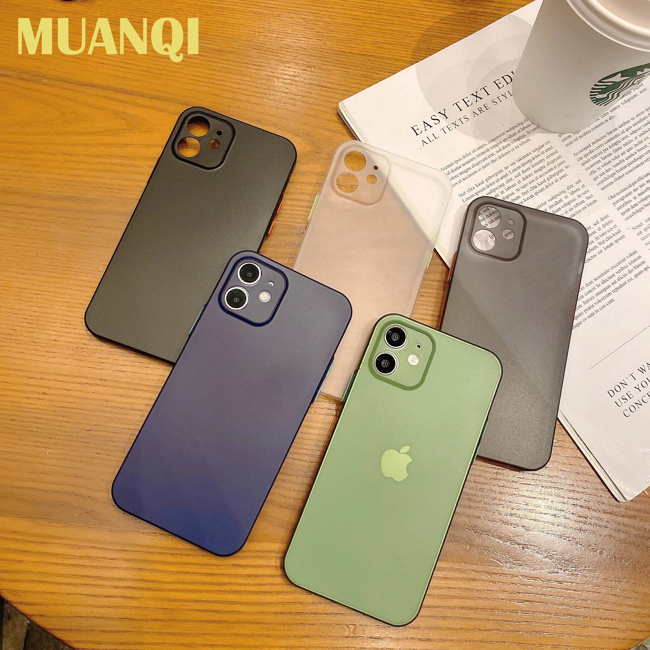 

Ultra Thin Matte Case For iPhone 12 Mini 11 Pro Max X Xs XR Full Cover For iPhone 7 8 6 6s Plus SE2020 Soft PC Shockproof Cases