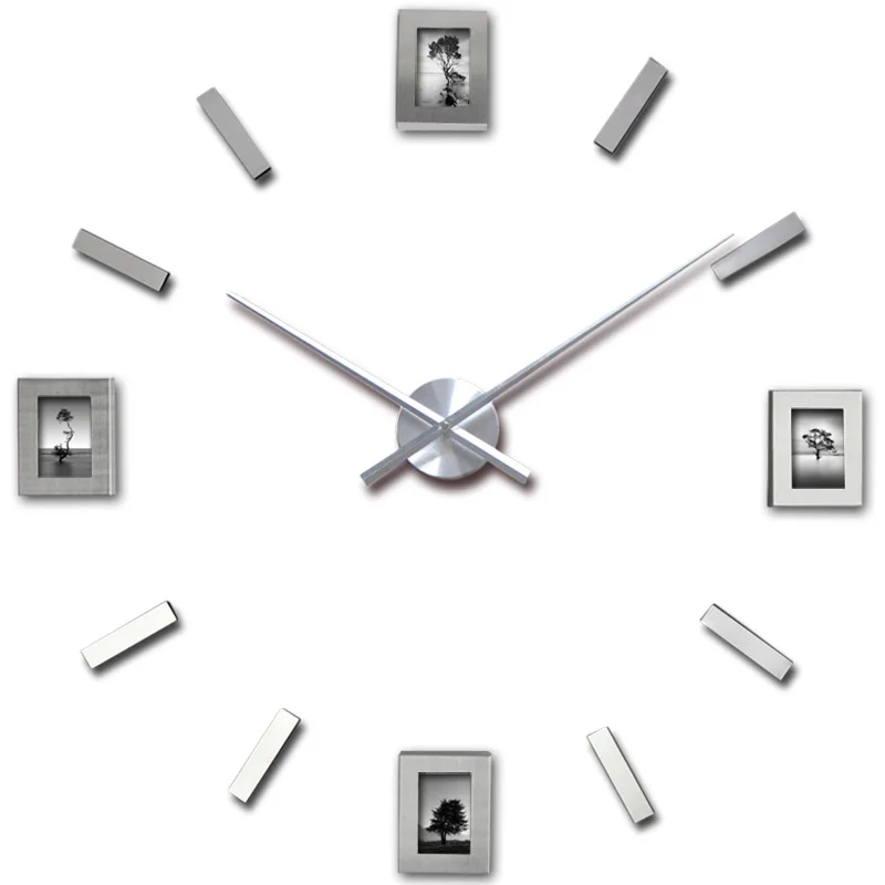 Объемные большие настенные часы современные дизайнерские кварцевые модные с