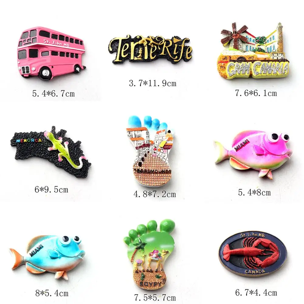 3D магниты на холодильник стикер сообщений Канада|Магниты холодильник| |