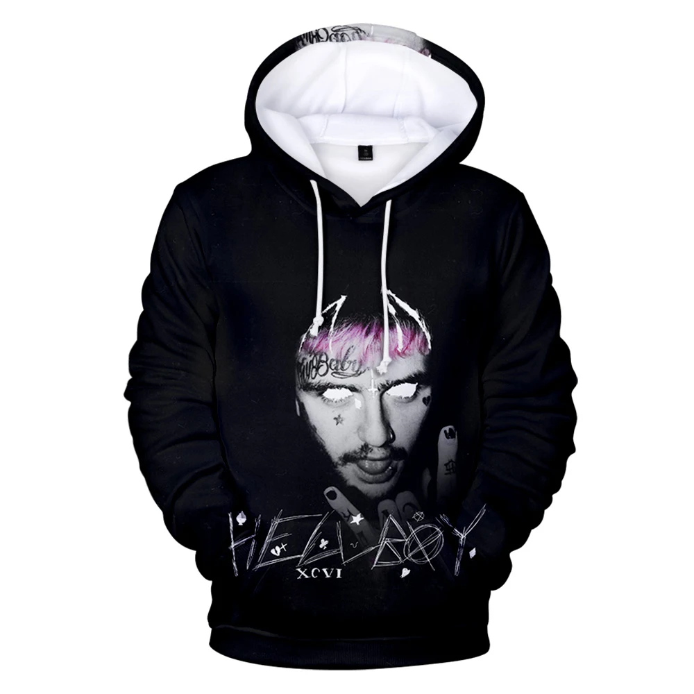 

Hoody Dropship Lil Peep Hoodies Sweatshirts Hell Boy Lil. peep Mannen vrouwen Hooded Trui Mannelijke vrouwelijke Her Exp College