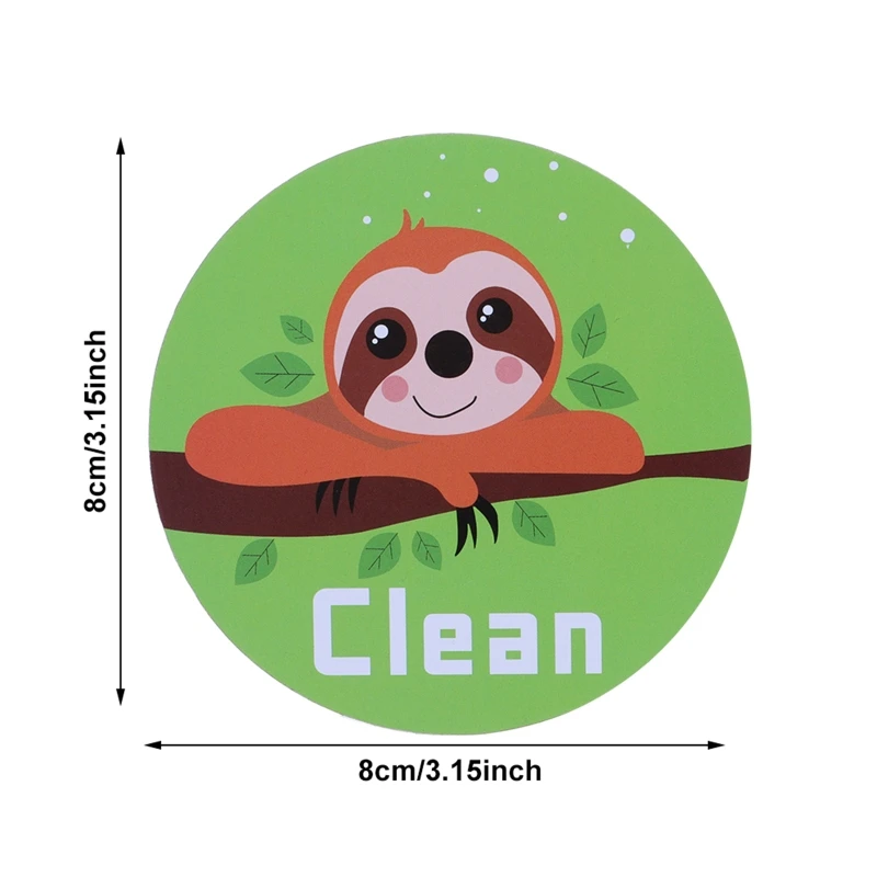 Двухсторонняя магнитная наклейка N1HF с рисунком Совы собаки на холодильник | Дом и
