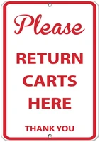 please return carts here thank you style 2 activity sign label vinyl decal sticker kit osha safety label compliance signs 8