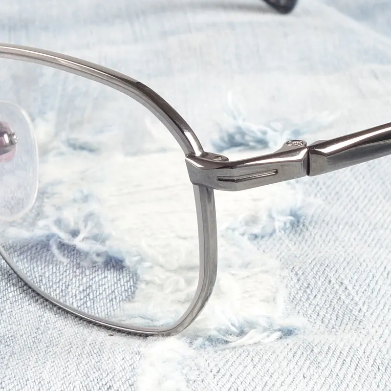 Мужские очки для чтения большие металлические с эффектом памяти прочность 0 25 5 75 1