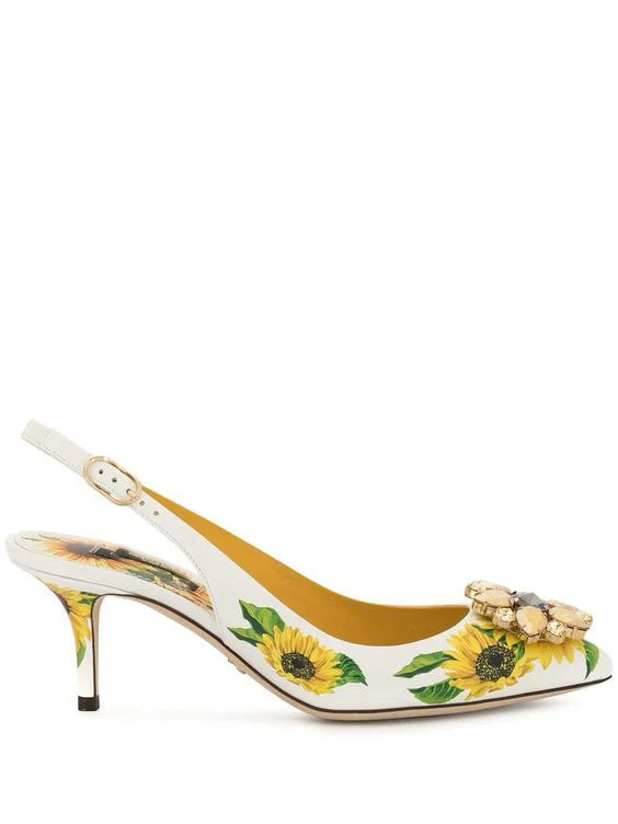 

Sexy flower fashion pointed shallow mouth banquet High Heels Pumps