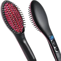 Electric Hair Straightener Brush Ionic Hair Straightening 5