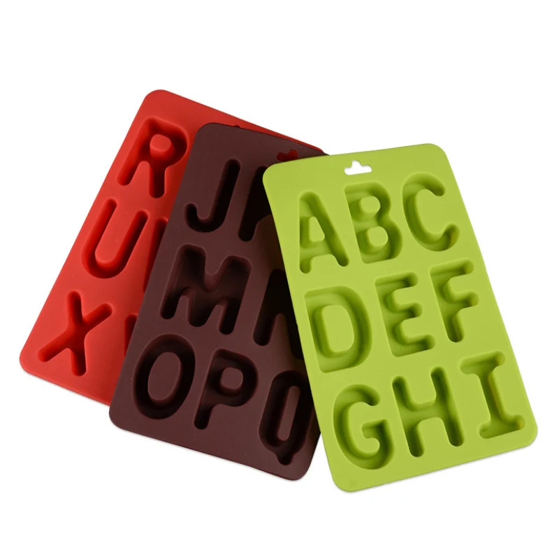 

Формы для торта, форма для шоколада, английские буквы, Аксессуары для выпечки, инструмент для украшения торта, термостойкая силиконовая пом...